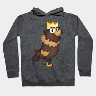 Golden Eagle Wearing Crown Hoodie